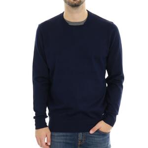 MAGLIA CONTRASTI TAKE TWO BLU